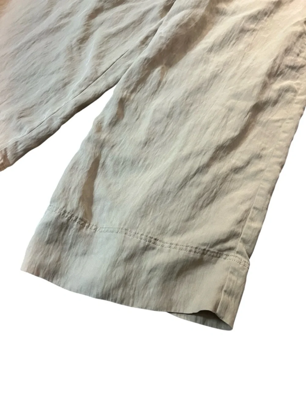 Calypso St. Barth Wide-Leg Drawstring Pants in Soft Cream - Picture 4 of 7